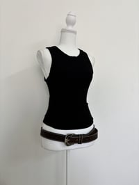 Image 1 of Vintage dark brown belt 