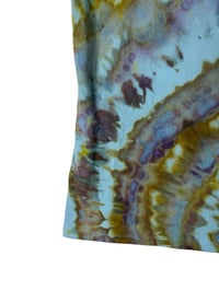 Image 4 of L Ladies Racerback Tank in Earthy Gold Ice Dye