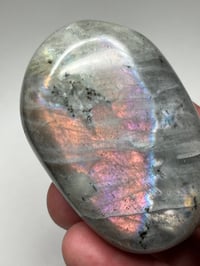 Image 4 of Sunset Labradorite Palm Stone #2885
