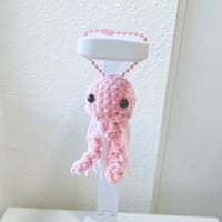 Image 10 of crochet jellyfish keychain (pick your color)