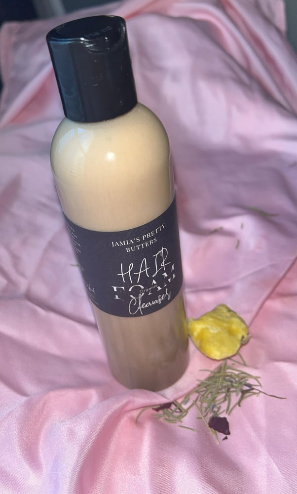 Image of Jamia’s Black Soap + Herbal-Growth Foam Hair Cleanser 