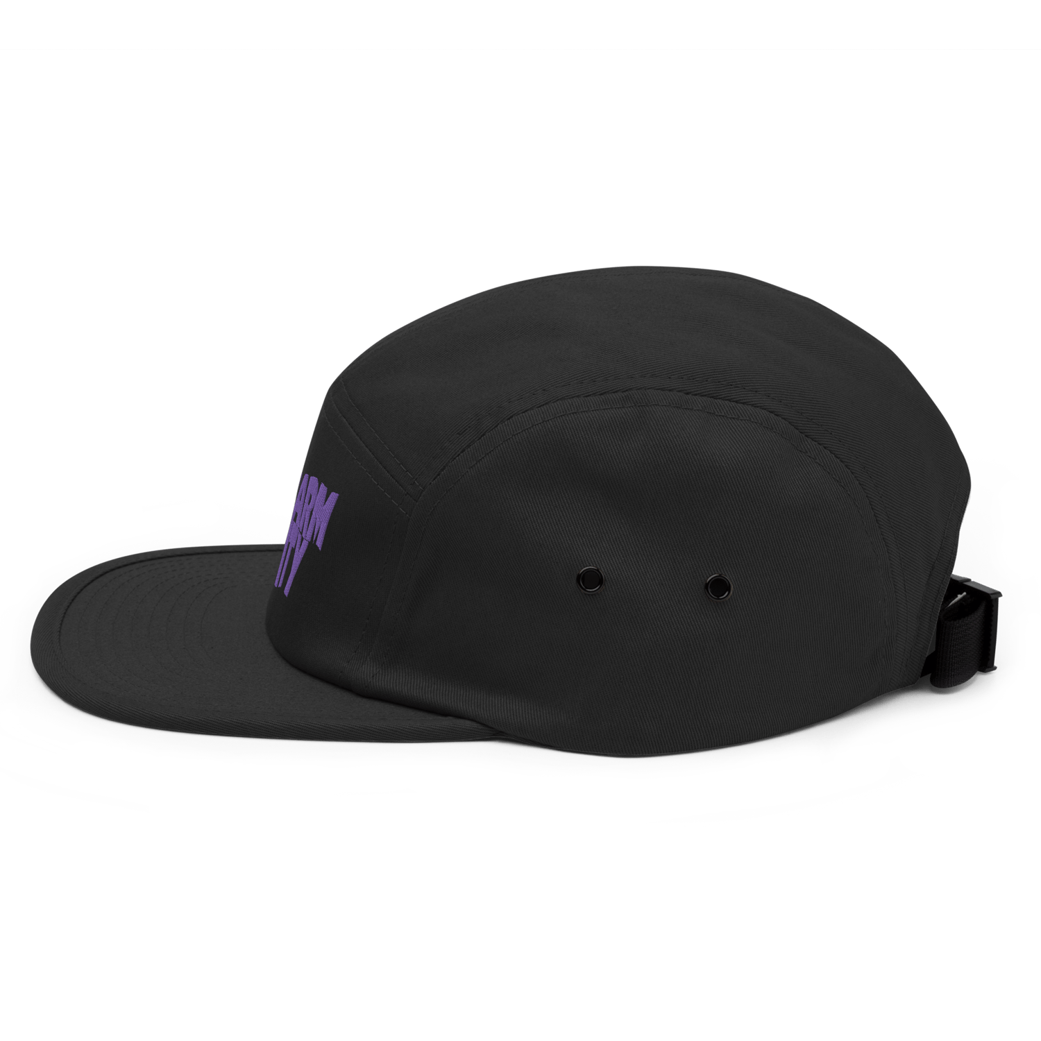 Image of Charm City Baltimore Purple Sabbath Raven Panel Hat (Black)