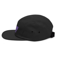 Image 4 of Embroidered Charm City Purple Five Panel Cap