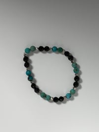 Image 1 of Turquoise and Tourmaline Bracelet 