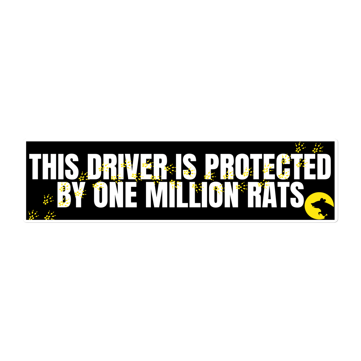 Rat Protection Bumper Sticker