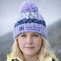 Image 2 of Corkscrew Winter Beanie - Lavender/Navy