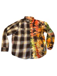 Image of XL Half Reverse Red/Black Flannel