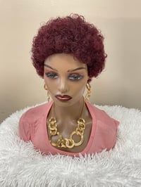 Afro human hair wig 