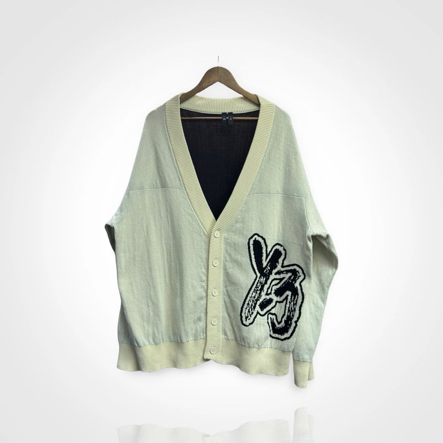 Image of Y3 Logo Knit Cardigan 