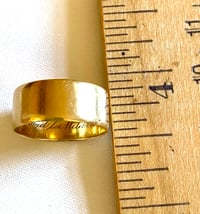 Image 2 of 18K "KEEPER" WIDE BAND