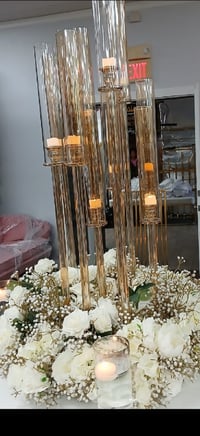 Image 2 of Gold candle holder ( 10 arm excluding the candles) for rent only 