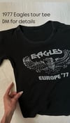 70s Eagles concert tour t shirt