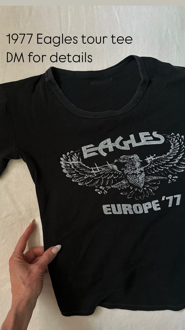 70s Eagles concert tour t shirt