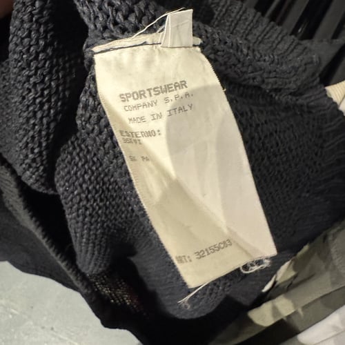 Image of SS 2000 Stone Island heavyweight PVC coated Nylon Hooded Sweatshirt, Size Large