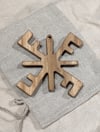 Wooden sign - The Fire Cross 2