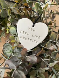 Image 1 of Personalised clay heart 