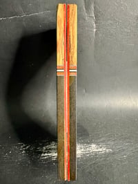 Image 4 of Spalted Tamarind & Layered Micarta Segmented Knife Scales
