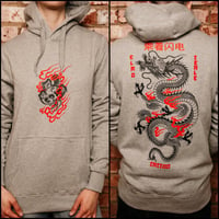 Image 1 of Dragon Hoodie Heather Grey