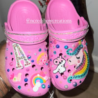 Image 1 of Unicorn Toddler/Little Kids Initial Crocs (1-5 yrs.)