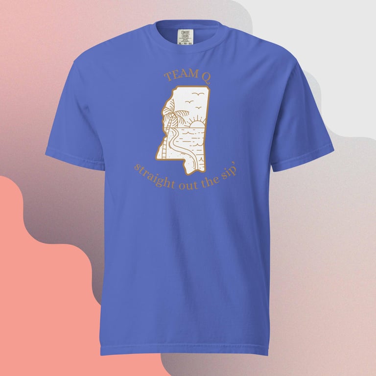 Straight Out the Sip White Background Comfort Colors Image 5