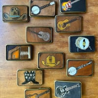 Image 4 of COWBOY HAT BUCKLE-TURQUOISE 