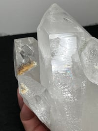 Image 14 of Clear Quartz Points Cluster With Chlorite Inclusions Statement Piece #2543