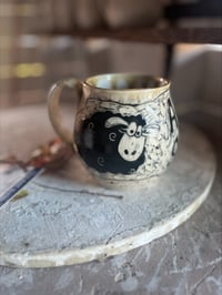 Image 1 of “BLACK SHEEP” HANDCRAFTED POTTERY MUG #7