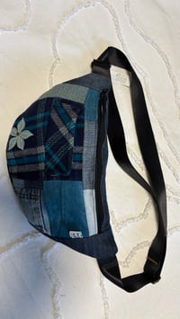 Image 1 of Hip Bag - checked blue