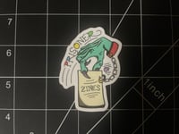 Image 2 of Prisoner of Zines Vinyl Sticker