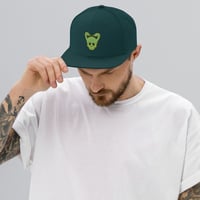 Image 2 of Snapback Hat - Logo - Lime