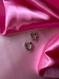 Image 4 of Michelle Sterling Silver Hoops