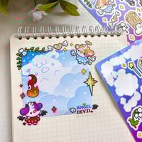 Image 2 of Angel Demon Sticker Sheet | Halloween Edition