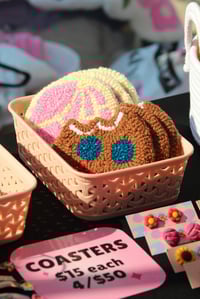 Image 1 of punch needle coasters