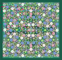 Image 6 of Pañuelo HORTENSIAS verde