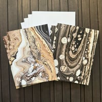 Notecards with Poured Paint Details #106 & #175