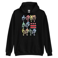 Image 1 of LOVE DC GOGO "THE LANGUAGE OF LOVE" Dark Unisex Hoodie (see color options)