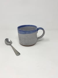 Image 2 of Small Blue Rim Heart Mug