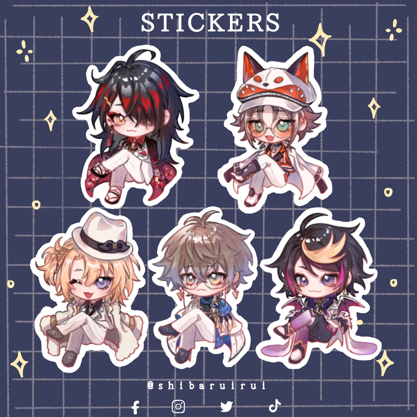 Luxiem Nijisanji Stickers | shibaruirui