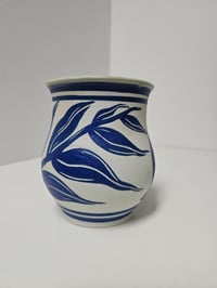 Image 1 of Cup 2 - Cobalt Leaves