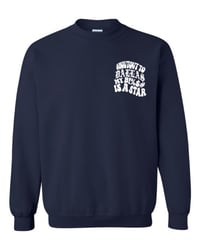 Image 1 of DALLAS STAR CREWNECK (NAVY/WHT)