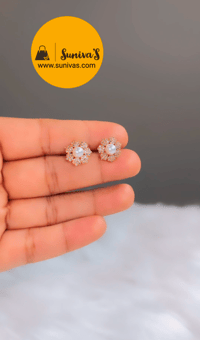 Image 1 of ADS2050-American Diamond Pearl Studs