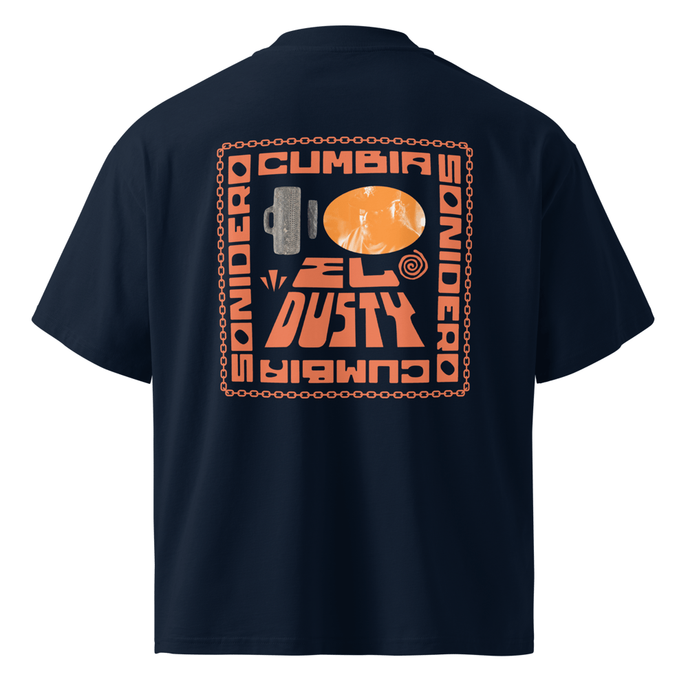 EL DUSTY CUMBIA SONIDERO Organic Oversized High Neck T-Shirt