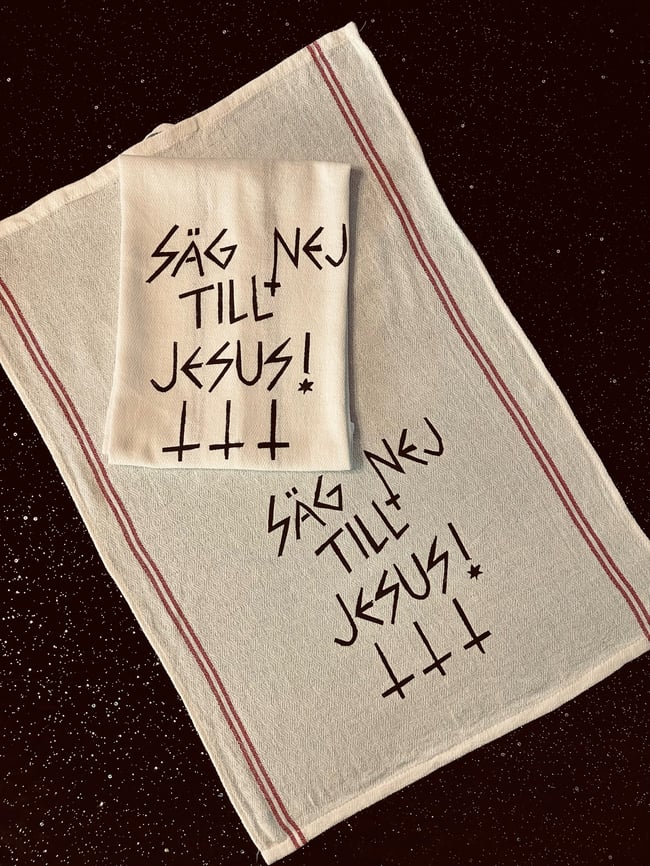 Kökshandduk - Säg nej till Jesus