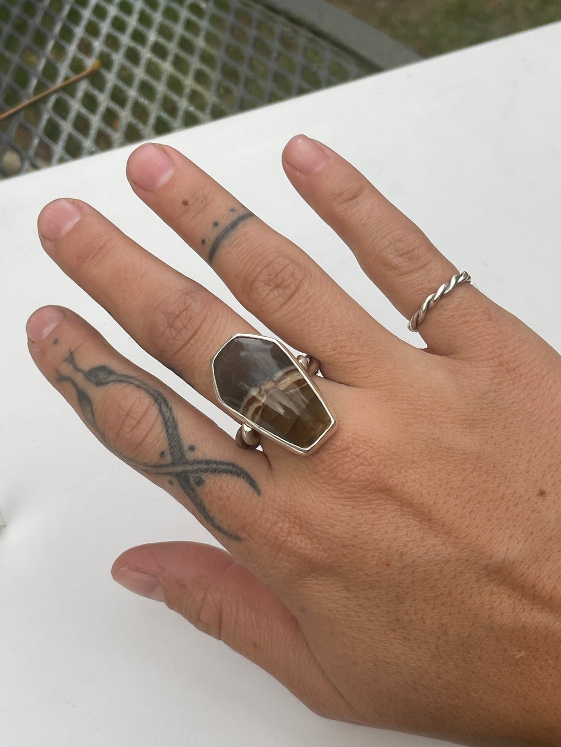 Image of Jasper Coffin Ring