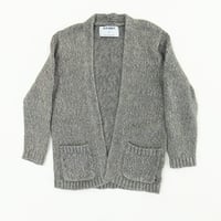 Image 1 of Old Navy Toddler Girl’s Heather Gray Open Front Knit Cardigan