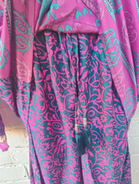 Image 8 of S/m Sari PJs and matching dust bag with tassles purple