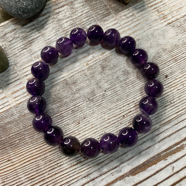 Image of “The Calmest Vibe” 10mm Amethyst Bracelet