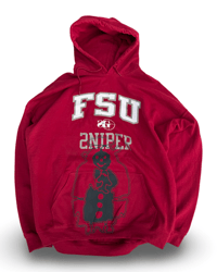 Image 1 of SNIPER GANG FL BURGUNDY ANGEL HOODIE (XXL)