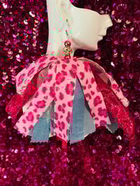 Image 2 of Pink Leopard Earrings 