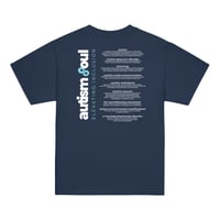 Image 1 of Youth classic tee AUTISM FACTS for the person behind you 
